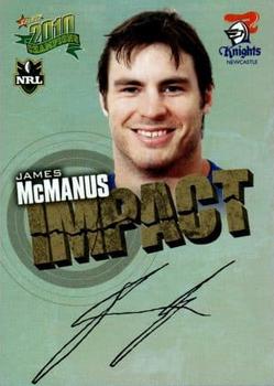 2010 NRL Champions - Impact Signature Gold #IS31 James McManus Front